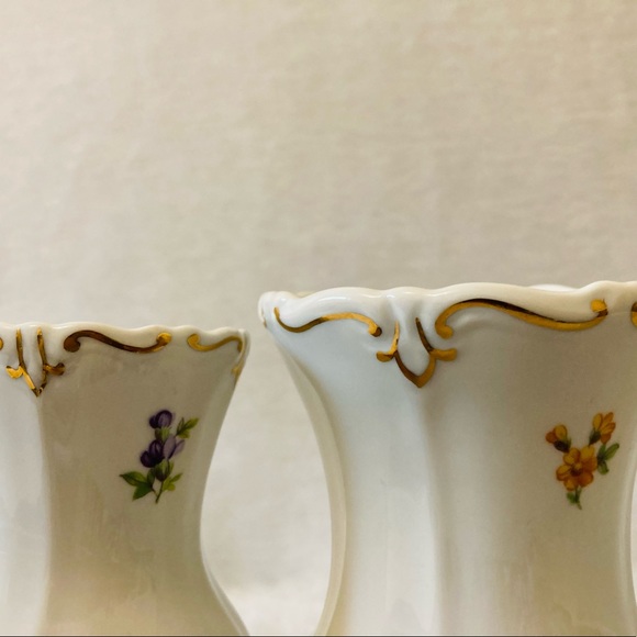 Vintage Weimar Porzellan Bud Vase with Floral Design - Picture 8 of 11